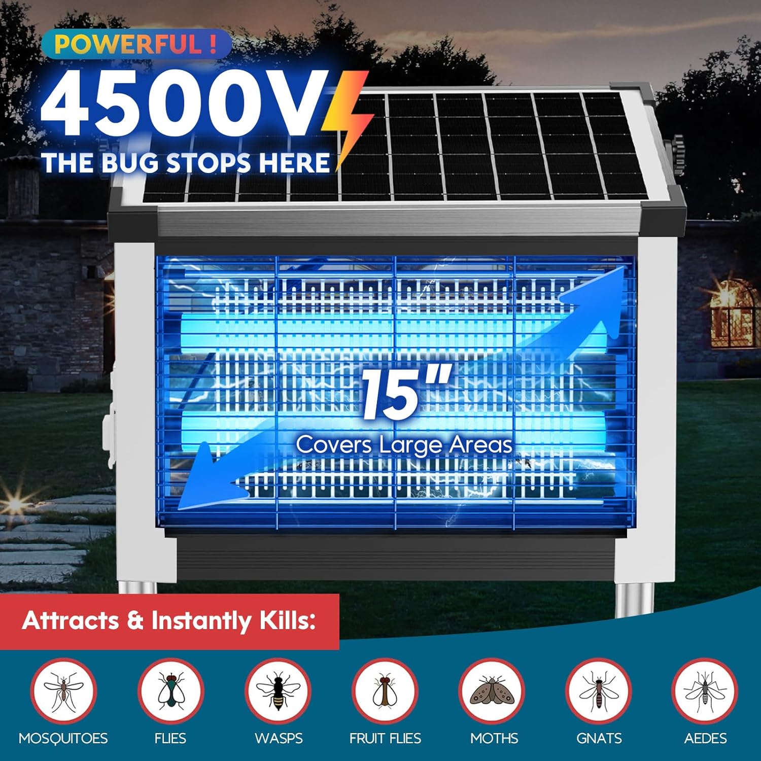 Spring Sale — Outdoor Solar Mosquito Killer Lamp (Buy One, Get One Free)