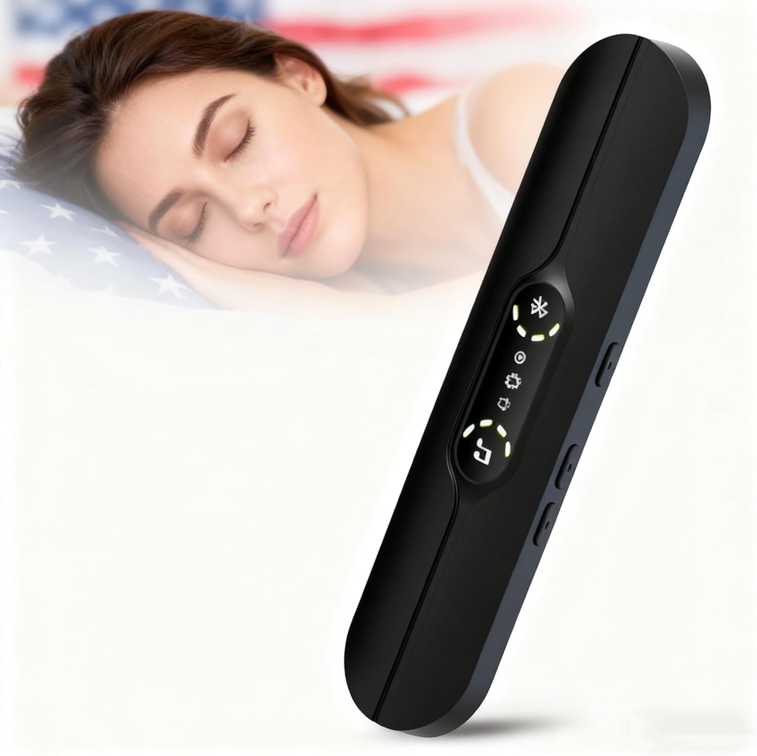 Altavoces para debajo de la almohada para dormir: Bluetooth, tecnología de conducción ósea, generador de ruido blanco 3D, control de volumen y temporizador de apagado, compatible con tarjeta TF.